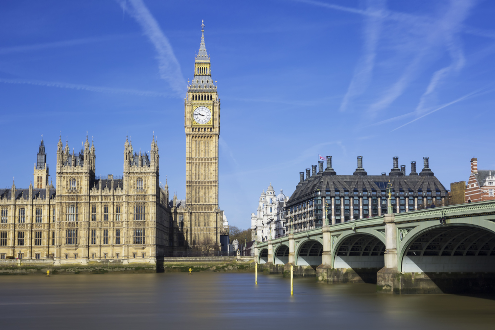 Big Ben y Houses of Parliament en Londres (Reino Unido)